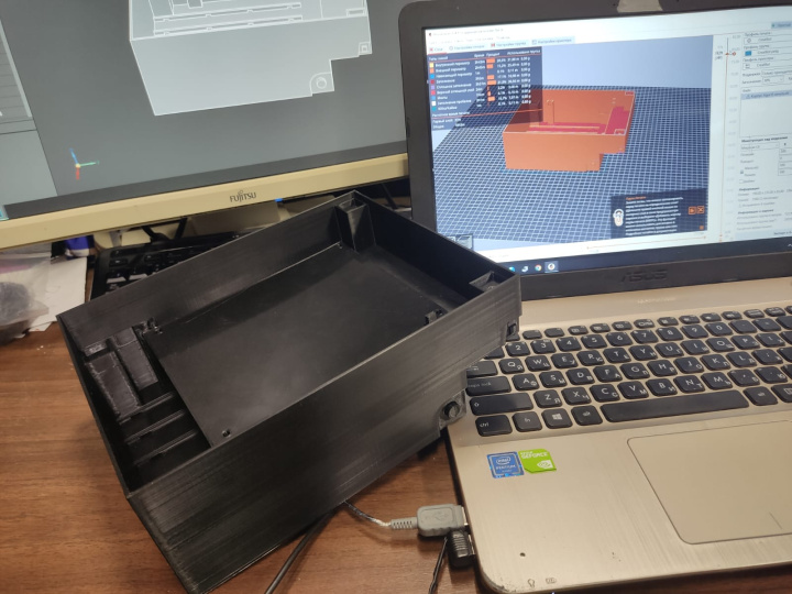 Печать корпуса контроллера на 3D принтере 3